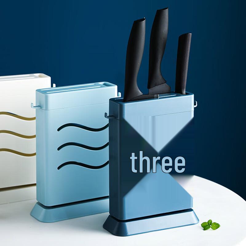 Plastic Draining Knife and Chopping Board Holder