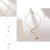 Stunning European And American Style Star Moon Pendant Necklace For Fashion Lovers