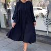 2023 Autumn Plus Size Slimming Long Swing Dress for Women