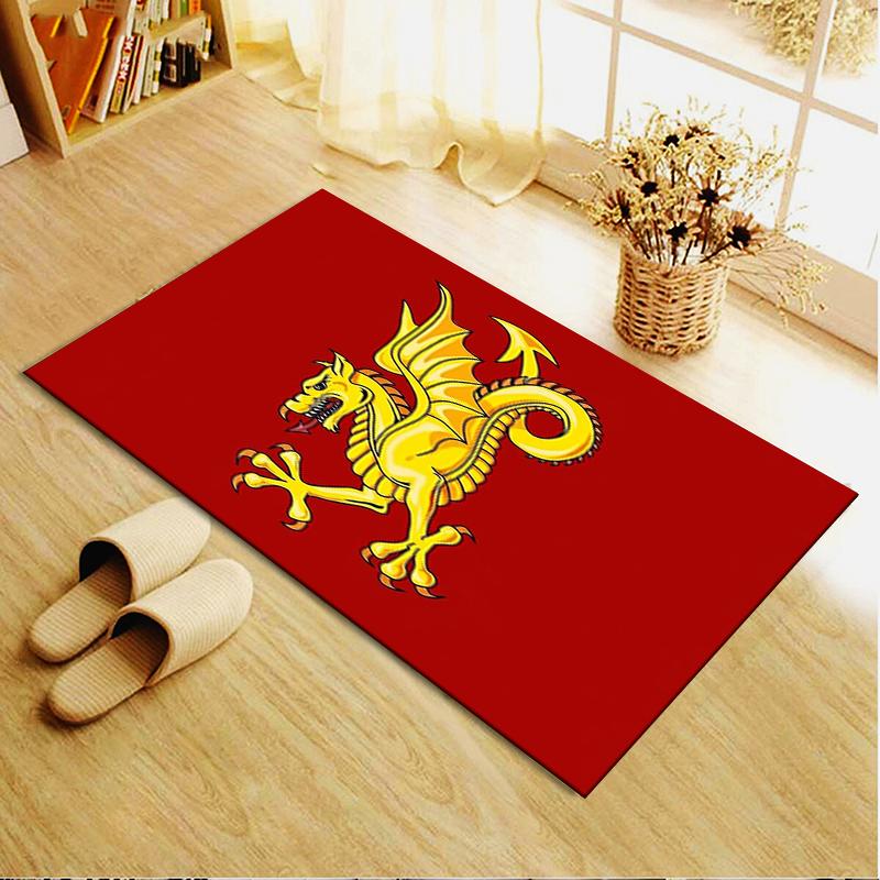 Y Ddraig Goch Carpet Rug For Living Room Bedroom Home Sofa Decorationkids Play Nonslip Floor Mat