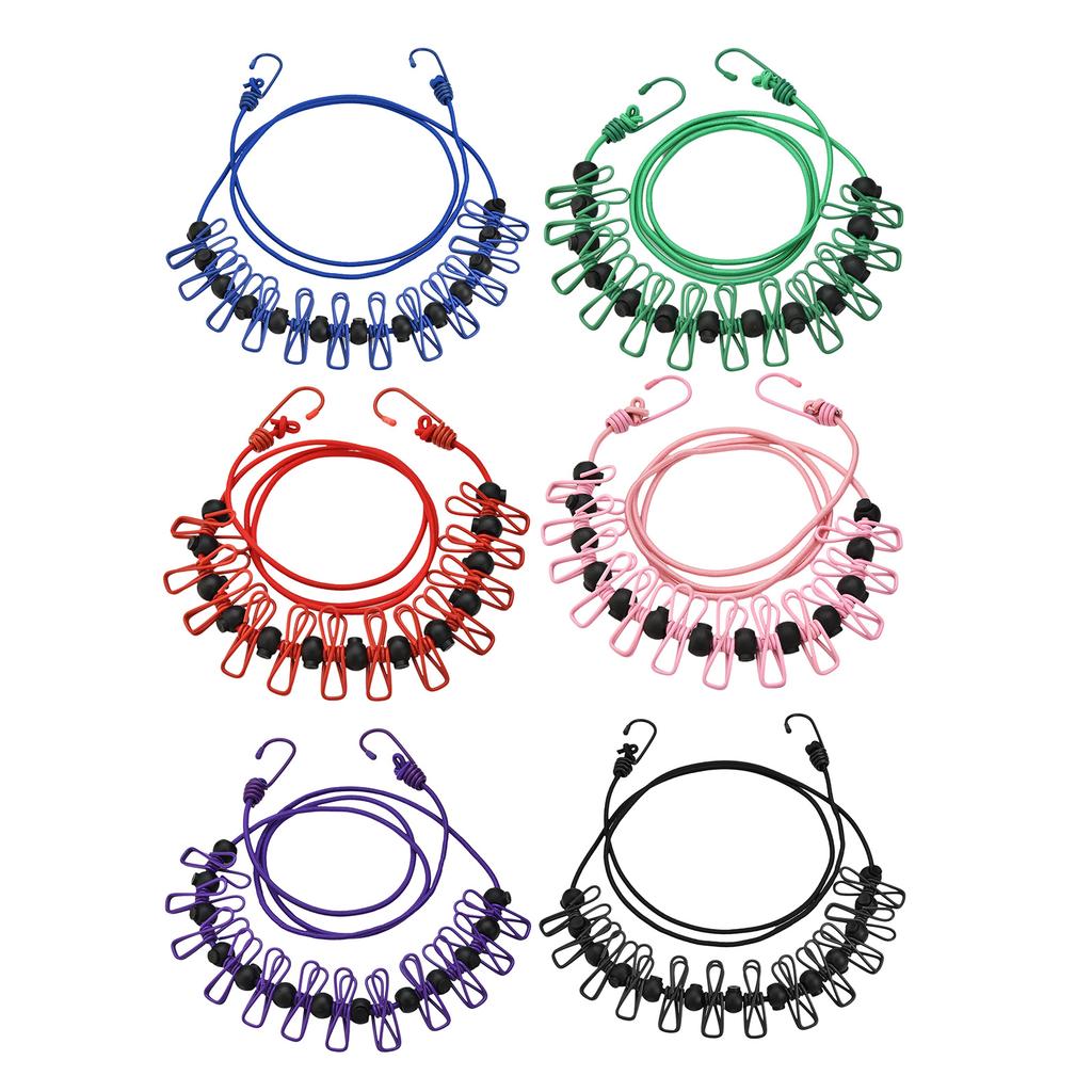 Выдвижные бельевые веревки Выдвижная бельевая веревка для путешествий Бельевая веревка с 12 прищепками Веревка для сушки белья