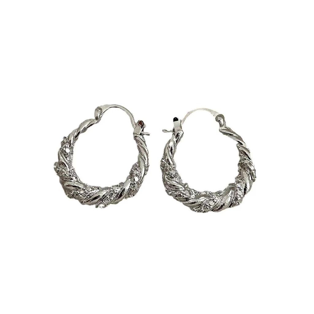 Геометрические круглые серьги простые и модные золотые серьги изысканные и универсальные женские популярные серьги