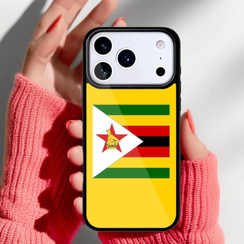 Zimbabwe Flag Phone Case for iPhone 17 Air 16e 15 14 13 Pro Max Back Cover for 12 11 Pro Coque