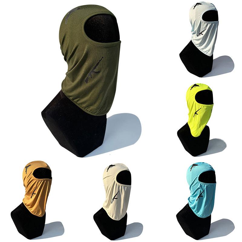 1 шт. солнцезащитные кепки с защитой от ультрафиолета, ветрозащитная кепка для велоспорта, летняя балаклава, полноразмерная защитная шляпа для улицы, 1 отверстие, мотоциклетная маска для лица