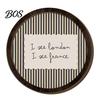 Rustic Living Room Hanging Ornament Retro Wooden Striped Wall Decoration with Funny Slogan, Ornament, Entryway Decorative Art Round Mounted Decor for