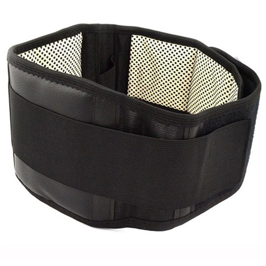 Магнитный пояс для поддержки спины, поясничный поясничный пояс, нижняя часть талии, двойная регулировка, облегчение боли, поясной ремень