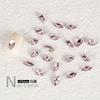 Xiaohongshu Nail Art Diamond, большая упаковка из 500 розовых заостренных нижних бриллиантов в форме капли воды, овальных бриллиантов K9 особой формы