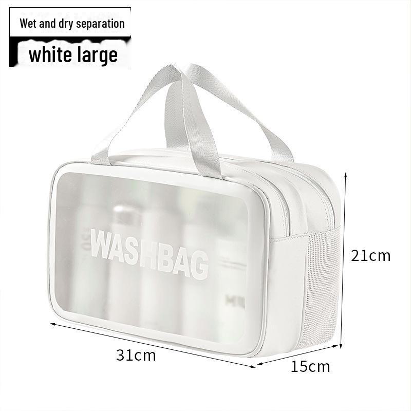 Модная вместительная водонепроницаемая прозрачная косметичка для женщин - портативное хранилище для туалетных принадлежностей для путешествий