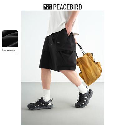 Мужские шорты карго Peacebird из эластичной в четырех направлениях рабочей ткани