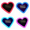 Yousheng Светодиодная неоновая лампа в форме сердца на солнечной батарее для окна автомобиля, беспроводная автоматическая атмосферная лампа, 5 режимов, украшение салона автомобиля с присосками