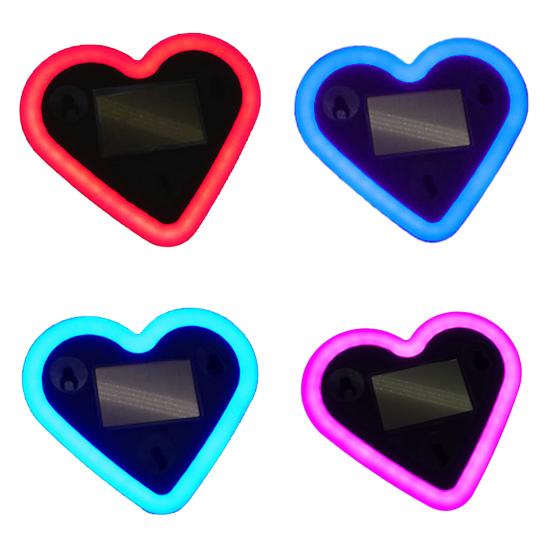 Yousheng Светодиодная неоновая лампа в форме сердца на солнечной батарее для окна автомобиля, беспроводная автоматическая атмосферная лампа, 5 режимов, украшение салона автомобиля с присосками