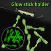 Светящаяся в темноте удочка Держатель для карт Светящаяся удочка Слегка защелкивающаяся поплавок для рыбы Набор зажимов Плавающая головка Морская удочка Светящаяся удочка