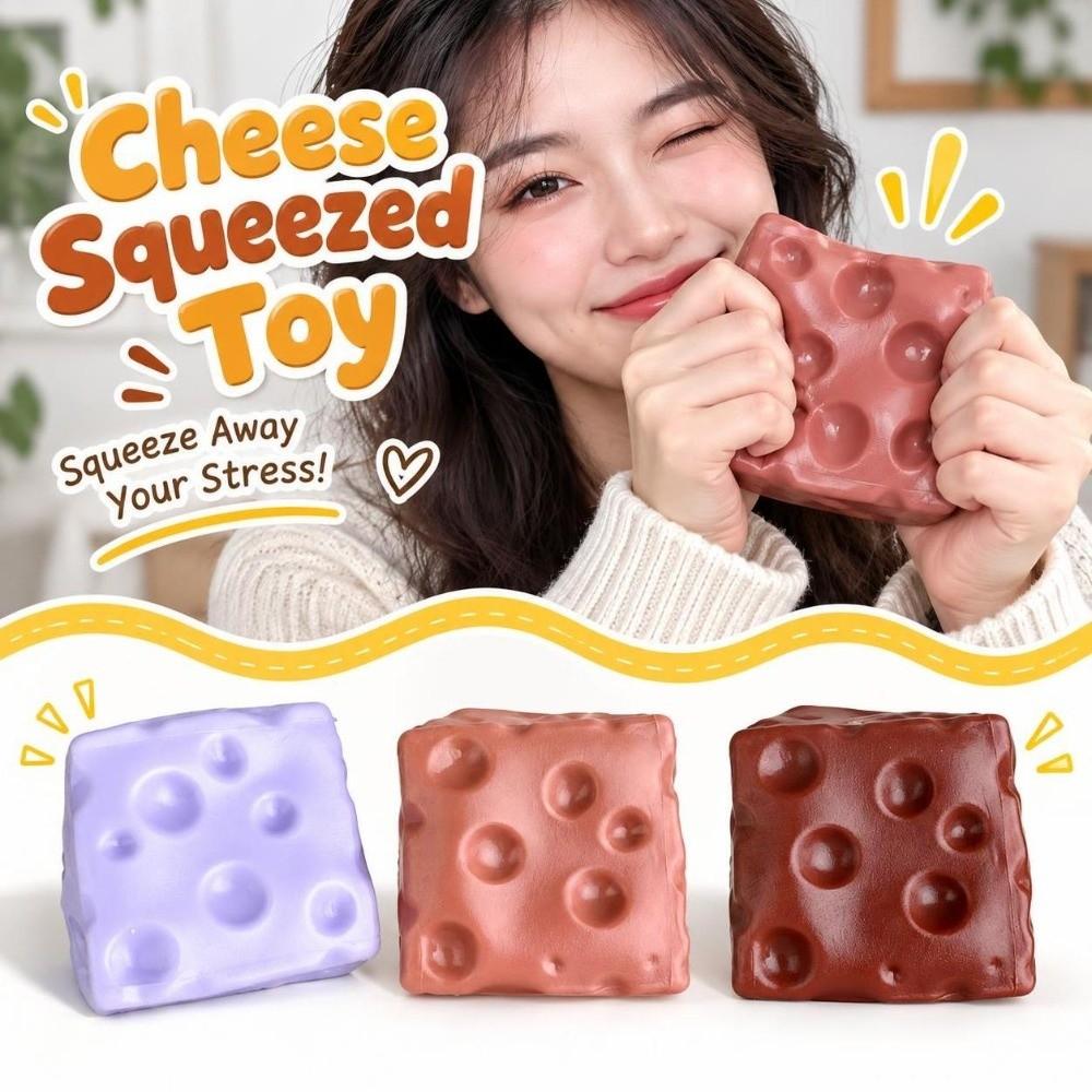 5cm Cheese Squeezed Toy Realistic Cheese Slow Rebound Toy Cheese Squishy Toy Children's Gifts