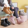 Extra-thick Trendy Snow Boots Autumn and Winter Models Plus Velvet Thick Cotton Shoes Waterproof and Cold-proof Warm Shoes