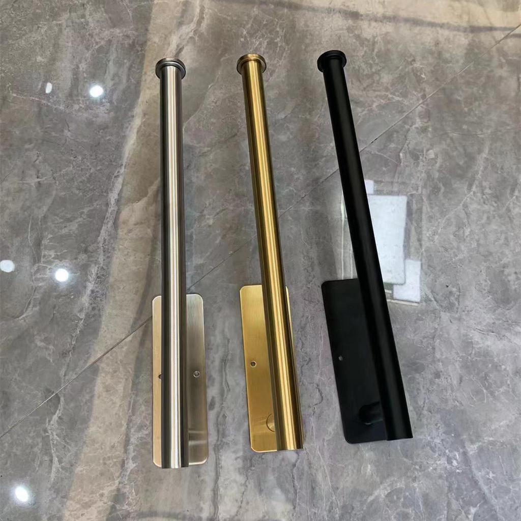 Stainless Steel Punch-Free Paper Towel & Toilet Roll Holder for Kitchen and Bathroom