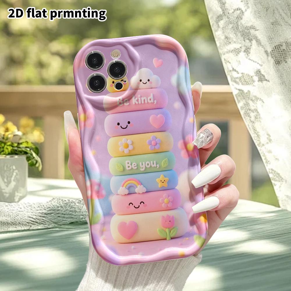 Phone Case: 2D flat design suitable for iPhone 18 17 16 15 14 13 Pro protective case, stacked colorful building blocks, perfect Christmas and Hallowee