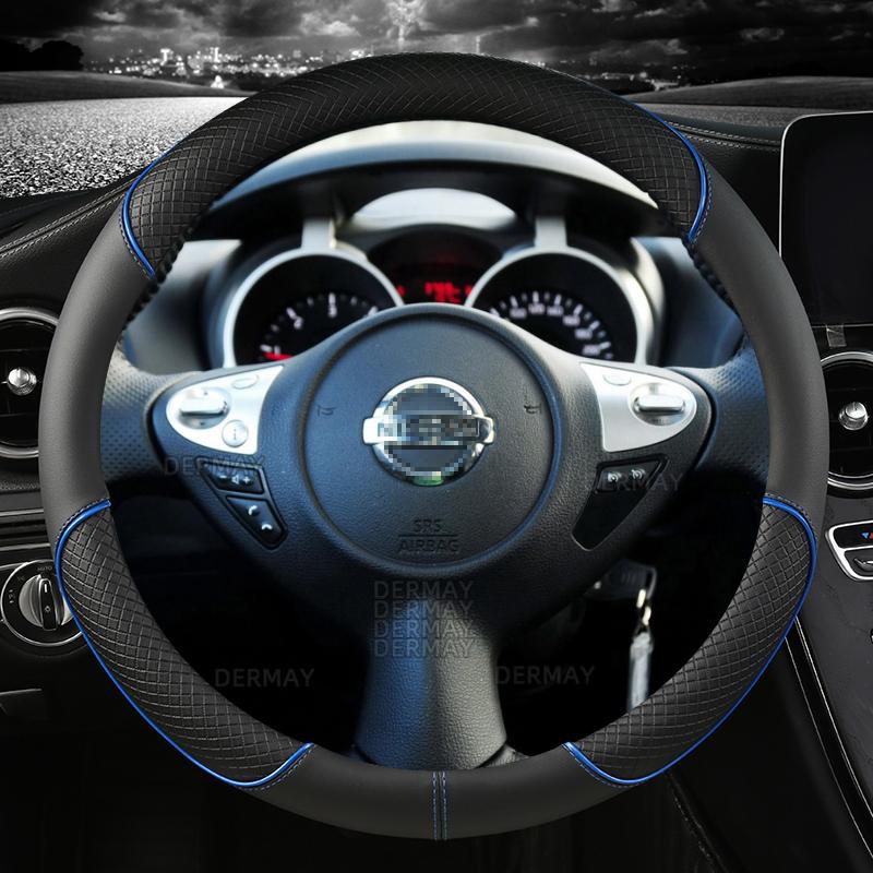 Для Nissan Juke F15 F16 2010 ~ 2023 Автомобильный чехол на руль Нескользящая искусственная кожа Автоаксессуары Быстрая доставка
