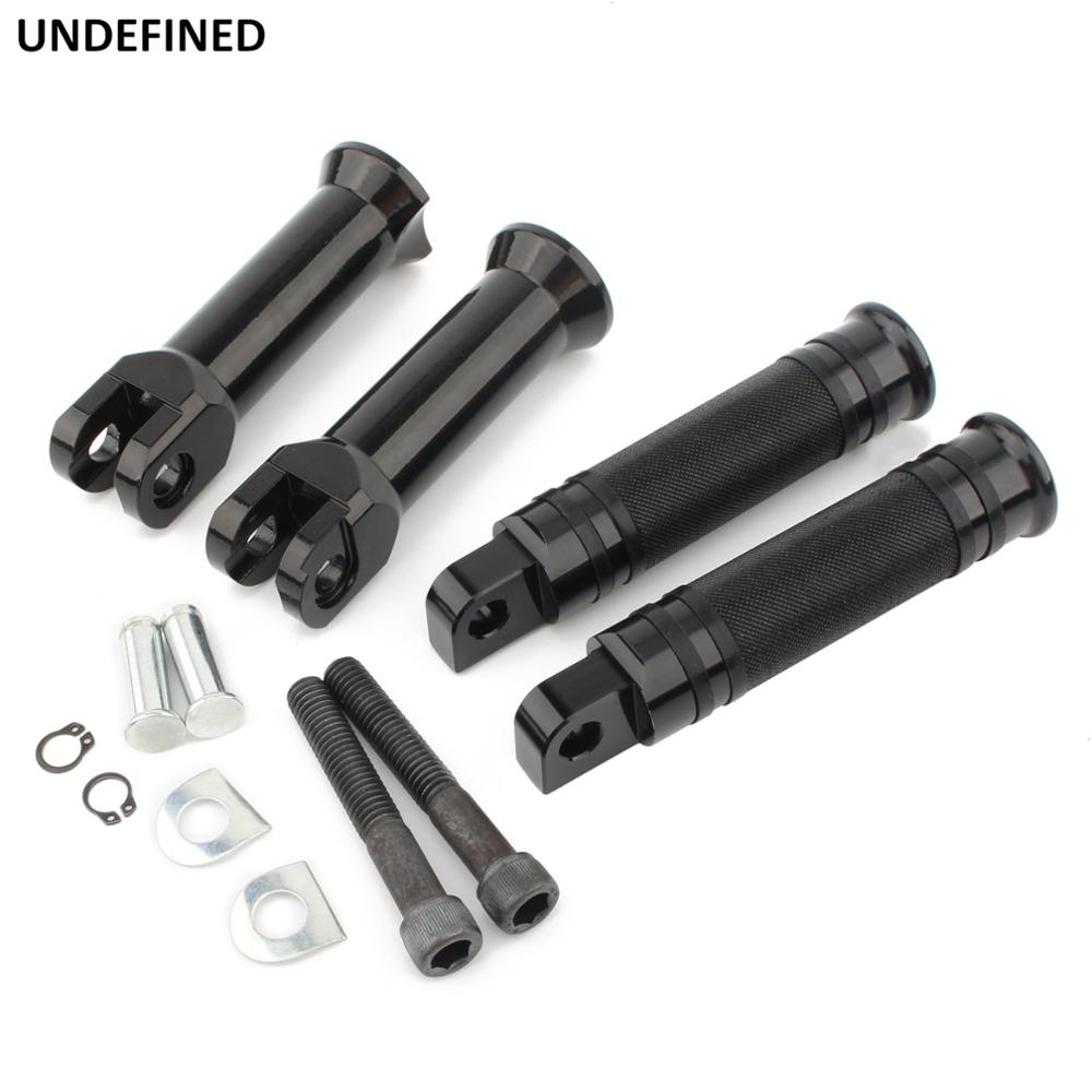 Черные подножки для мотоцикла с ЧПУ, опорные кронштейны для задней подставки для ног для Harley Softail Fat Boy Breakout Street Bob Sport Glide 2018-20