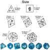 DND Dice Многогранные игральные кости Набор из 7 игровых кубиков Креативные игральные кости для настольной игры DND Аксессуары для развлечений