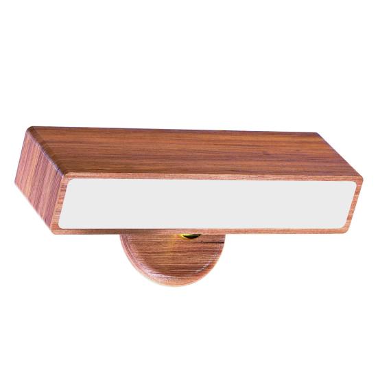 Вращающийся на 360 градусов настенный светильник, портативный беспроводной настенный светильник с аккумулятором 2500 мАч, плавная регулировка яркости, память, эстетика дерева, простая установка, спальня, гостиная