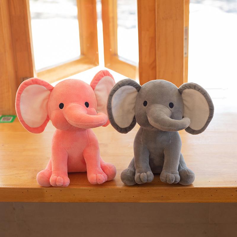 Elephant Plush Toys Stuffed Animal Doll For Kids White Elephant Toys Cartoon For Girls Cute Toys