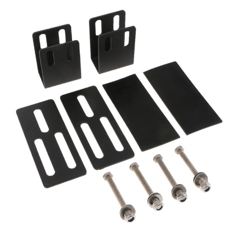 2 комплекта крепление для багажника на крышу автомобиля, кронштейн для фонаря, поперечина, держатель для крепления багажника на автомобиль, внедорожник, светодиодная световая панель, рабочий свет, автомобильные аксессуары.