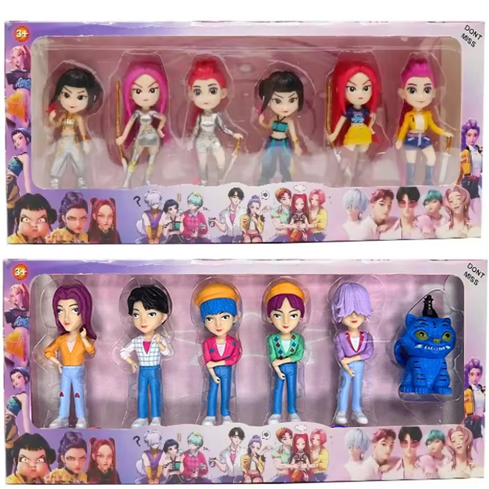 НОВЫЙ K-pop Охотник на демонов Руми Зои Мира аниме поливинилхлорид коллекция персонажей настольные безделушки Детский новогодний подарок