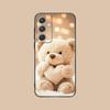 Милый Мишка Чехол для Телефона Samsung Galaxy S25 S24 S23 S22 S21 S20 Note20 Plus FE Ultra Цветная Печать Красивый Роскошный