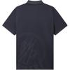 Moncler Мужская футболка-поло с принтом логотипа, прямой крой, короткий рукав, синий G10918A7211084673791