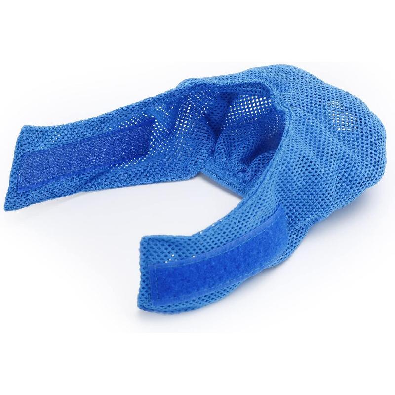 Cat Muzzle Breathable Mesh Cat Mouth Mask Grooming Restraint Bag - Anti Bite, Anti Meow, Prevent Scratching & Chewing - S-Blue, Blue, Pink
