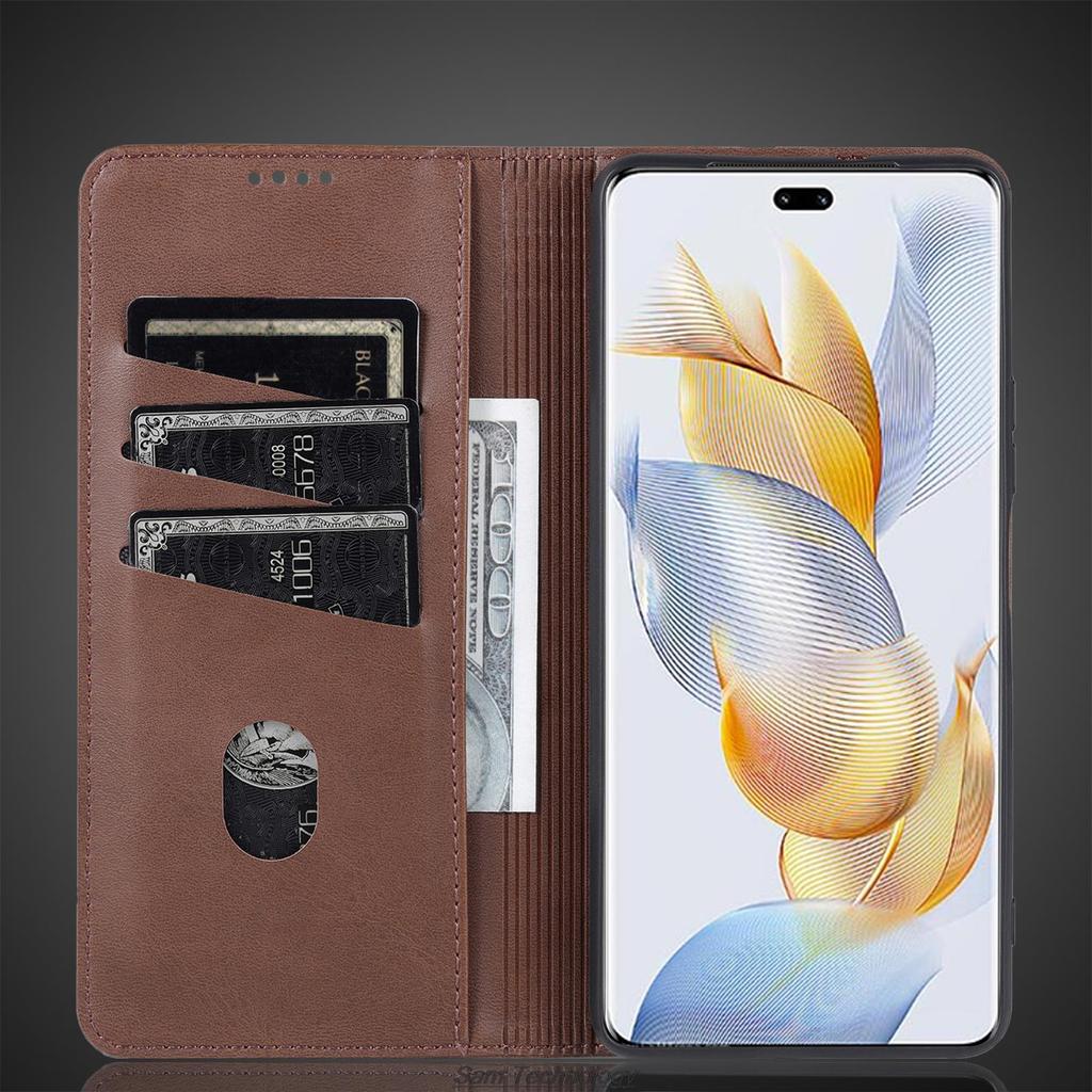 Роскошный магнитный адсорбционный кожаный чехол для Huawei Honor 90 Pro Honor90Pro Flip Cover Защитный чехол Capa Fundas Coque