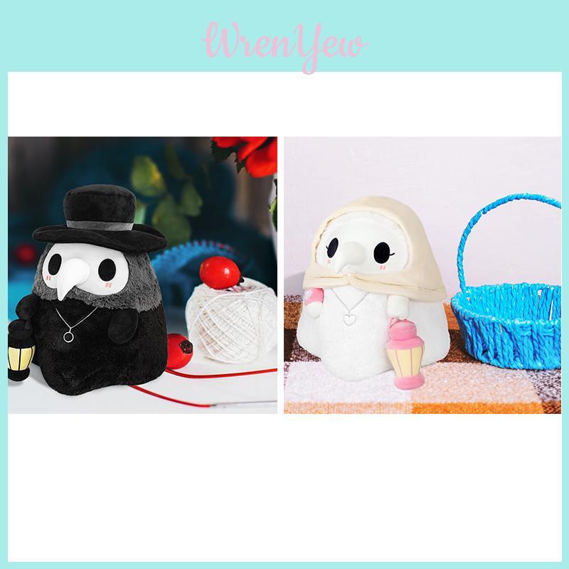 Adorable Luminous Plague Doctor Plush Toy Perfect Birthday Present For Kids