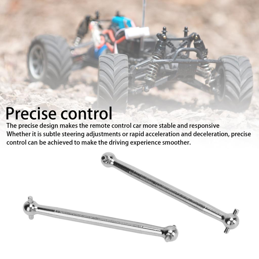 2pcs RC Drive Shaft Precise Control Low Noise Powerful Iron Drive Shaft Dogbone Parts for WLtoys 124008 124010 Remote Control Car