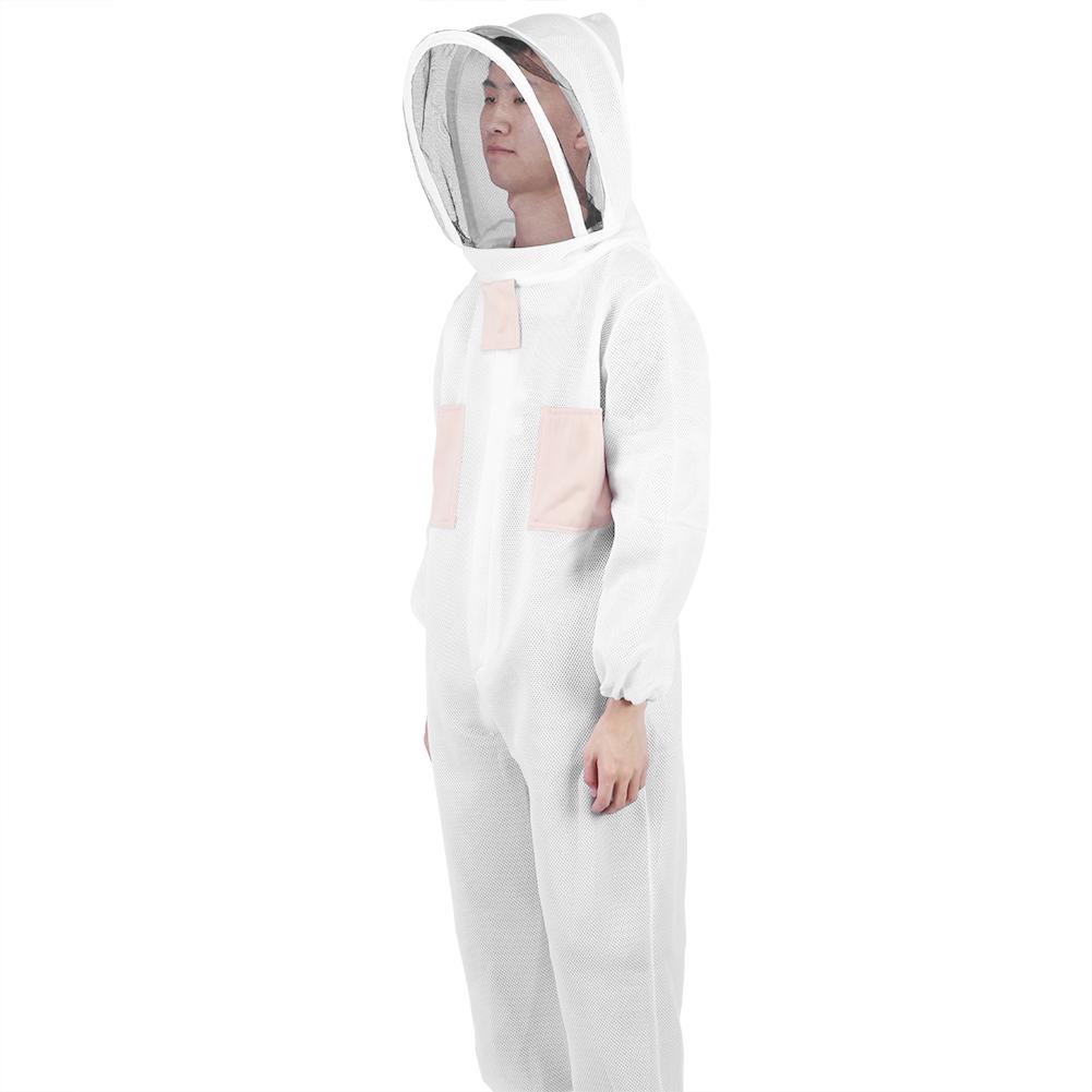 Double Zippers Ventilated Beekeeping Suit Beekeeper Smock Beekeeping Protective SuppliesL