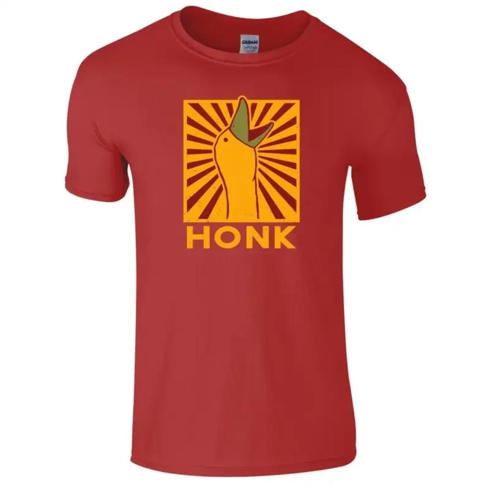 Красивая футболка Honk Goose Funny, забавная подарочная футболка, винтажная футболка, большой подарочный топ для мужчин и женщин, унисекс