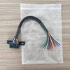 Разъем женский диагностический кабель для автомобиля Obd2 16Pin к открывающемуся удлинителю женский интерфейс 30 см цветные провода