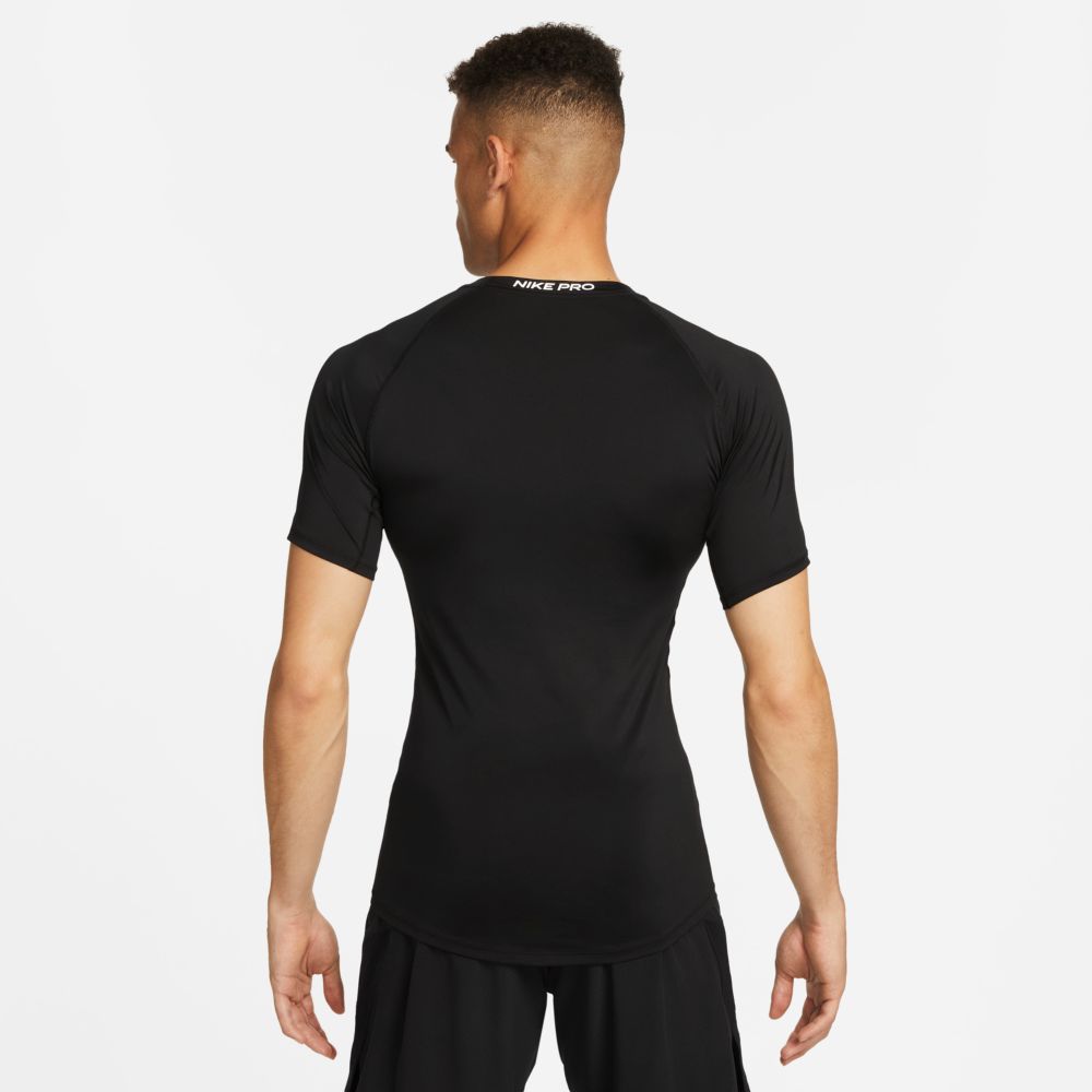 Nike Pro T-shirt Short Sleeve Crew Neck polyester Black