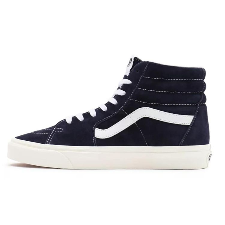 Vans SK8 Замшевые Повседневные Высокие Кроссовки Унисекс Темно-Синие VN0A32QG9G5