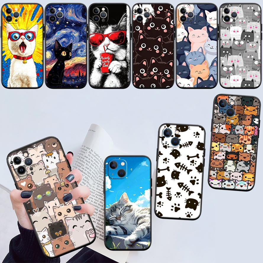 UP20 Cat Kitten Meow Shell Phone Case for Samsung Galaxy Note 10 20 S23 S24 S25 Ultra FE Plus Edge Lite A02S A35 A07 A17