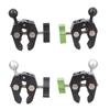 Handlebar Clamp Mount Base 17mm Ball Head for Rails 12-50mm Aluminum Bike Motorbike Phone Mount Holder Claw Clamp Base
