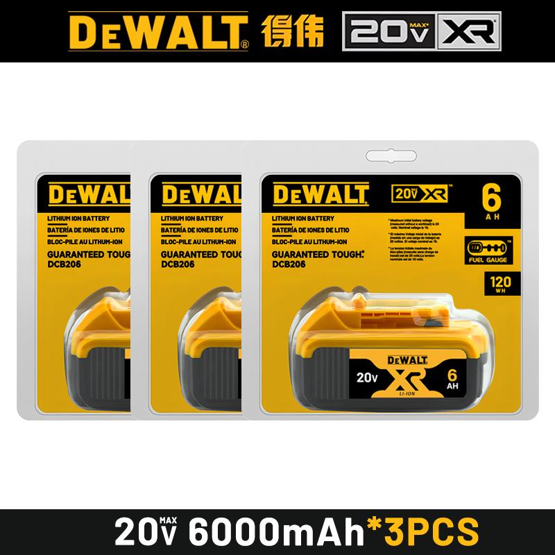 Аккумулятор MAX Flexvolt 20V Dewalt DCB606 DCB205 DCB206 DCB209 DCB182 Аккумулятор для электроинструмента 20В/60В Аккумулятор 5Ач 6Ач