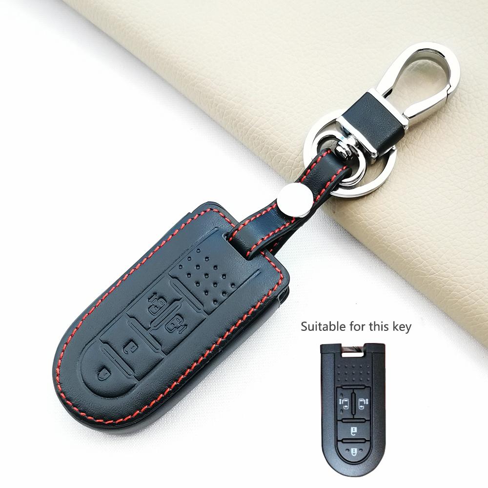 Модный кожаный чехол для автомобильного ключа Toyota Rush Daihatsu Tanto La600S La800S La610S Perodua Smart Case с брелоком на 2/4 кнопки