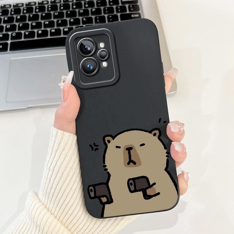 For Realme GT Neo 2 Case RMX3370 Silicone Cover Creative Panda Rabbit Shockproof Bumper For Realme GT2 Pro GT 2 RealmeGT2 Fundas