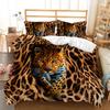 Коричневый пододеяльник с животными Постельное белье 3D-принт Покрывала для одеяла Тигр/Волк/Еж/Лошадь/Сова/Паук Домашний текстиль Комплект пододеяльника