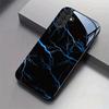 Закаленное стекло с узором "Синяя молния" для Samsung Galaxy S26 S25 S24 S23 S22 S20 fe/plus/Ultra, противоударное