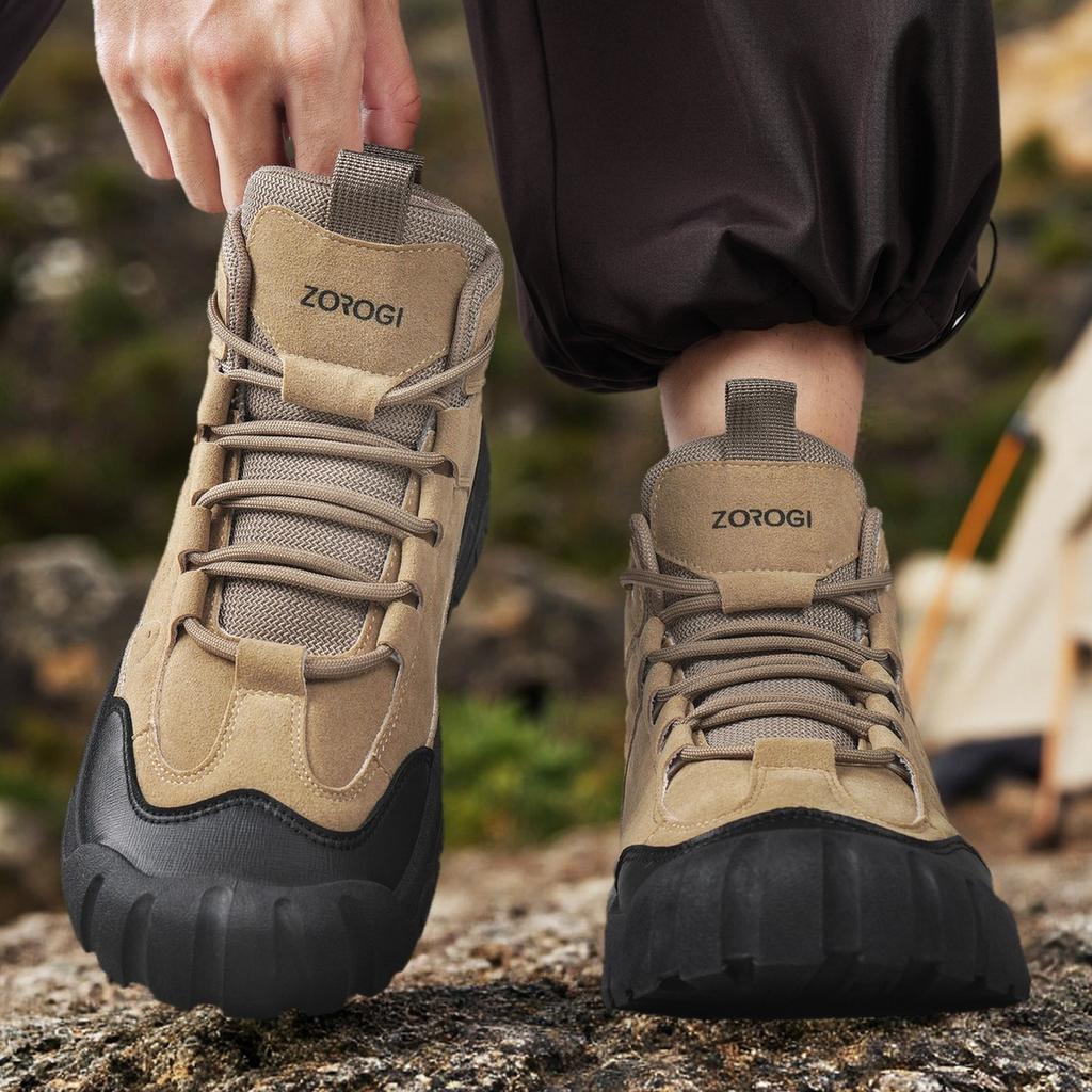 TUINANLE Мужские походные ботинки для активного отдыха, кемпинга, альпинизма, треккинговые кроссовки для мужчин, повседневные ботинки с высоким берцем