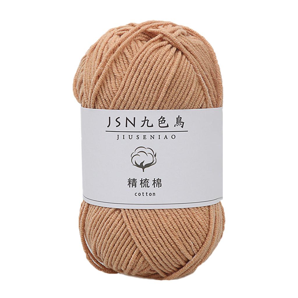 Молочный хлопок 4 нити Baby Line Diy Doll Хлопковая нить Вязание крючком из детской шерсти