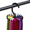 YWSHF Tie Storage Hanger, 360-Degree Rotating, Round, Compact, Space-Saving, Easy Storage, Lightweight, Holds 20 Ties, Men's, Includes Tie Holders, Se