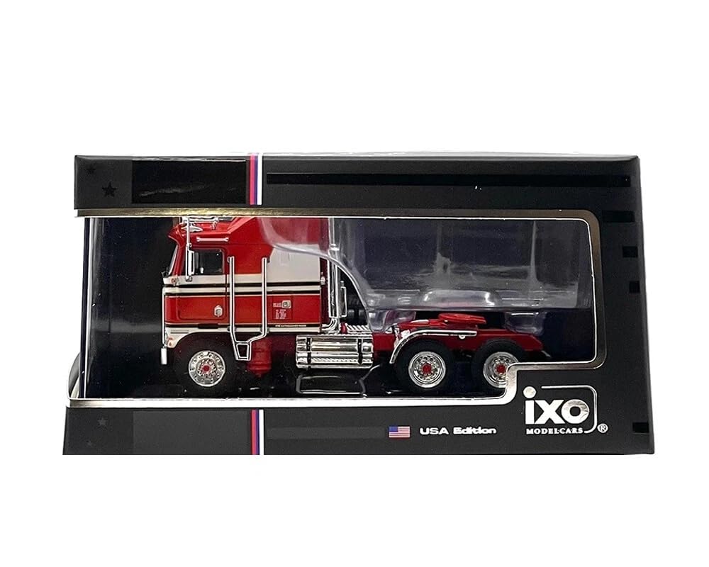 IXO Models 1/64 Scale Kenworth K100 Aerodyne 1976 Red Trailer Head [Parallel Import]