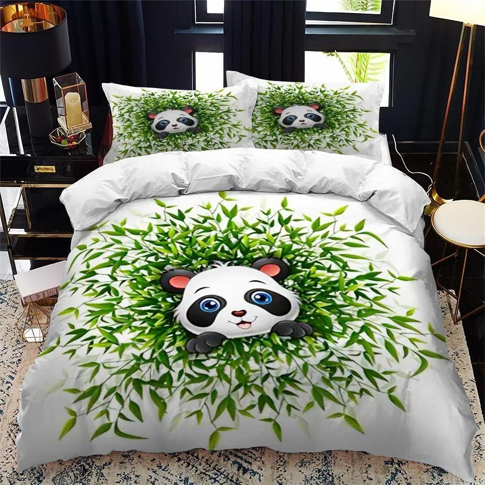 Cartoon Animal Duvet Cover King Queen Zoo Tiger Elephant Lion Bedding Set Kids Colorful Wildlife 2/3pcs Polyester Quilt Cover